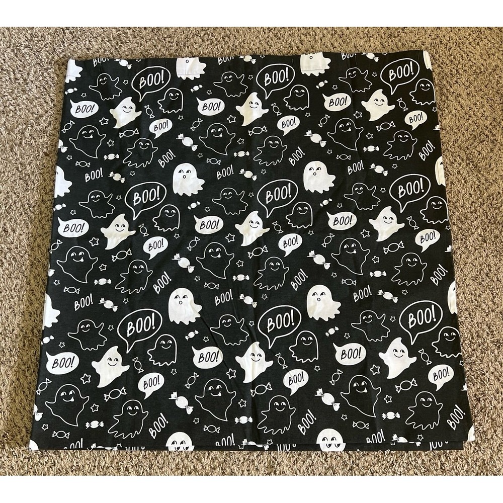 Black Ghost and‎ Boo shower curtain 72x72